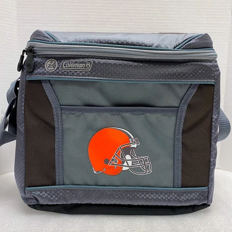NWT Coleman Cleveland Browns 6 Pack Cooler NFL Bottles or Cans 24 Hour Rawlings Cover