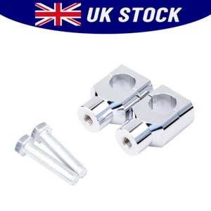CNC 1" 25mm Motorcycle Handlebar Risers Mount Bracket Clamp Taper For Harley UK - Picture 1 of 8