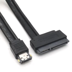 2 in 1 Esata +Usb Data Cable To 22P Hard Disk Adapter for 2.5 HDD - Photo 1/8