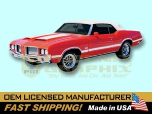 1970 1971 1972 Oldsmobile Cutlass 442 VINYL Decals & Stripes Kit - Picture 1 of 1