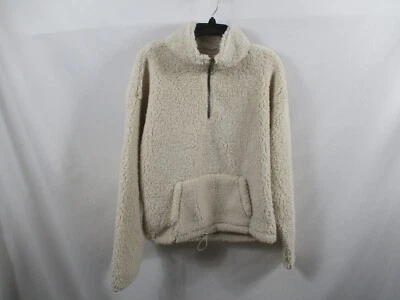 SO Mujer Suéter 2XL Marfil Sherpa Acogedor Bolsillo Suave Cremallera Manga Larga Poliéster Foto 1 de 4