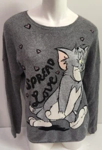 Princess Goes Hollywood grau 100% Kaschmir Tom und Jerry Pullover Pulli Gr. L - Bild 1 von 8
