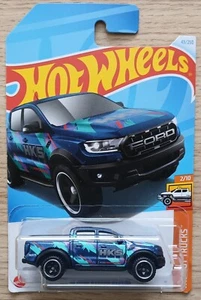 HOT WHEELS 2021 '19 FORD RANGER RAPTOR, MULTI COLOURED, LONG CARD. - Picture 1 of 1