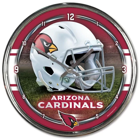 Arizona Cardinals NFL Chrome Wall Clock - F32292512 Cover