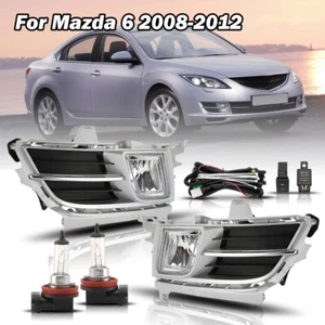 Faros antiniebla con cubierta cromada interruptor de arnés de cableado para Mazda 6 2008 2009-2012 - Imagen 1 de 11