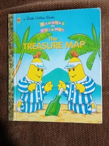BANANAS IN PYJAMAS  THE TREASURE MAP- A  Little Golden Book 1998 HC VGC - Picture 1 of 4