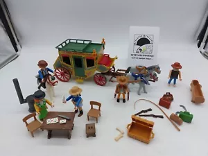 Playmobil / wilder Westen - Postkutsche mit Figuren und Zubehör - Bild 1 von 9