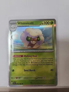 Whimsicott 015/162 Holo Rare Scarlet & Violet Temporal Forces Pokemon TCG NM - Bild 1 von 1