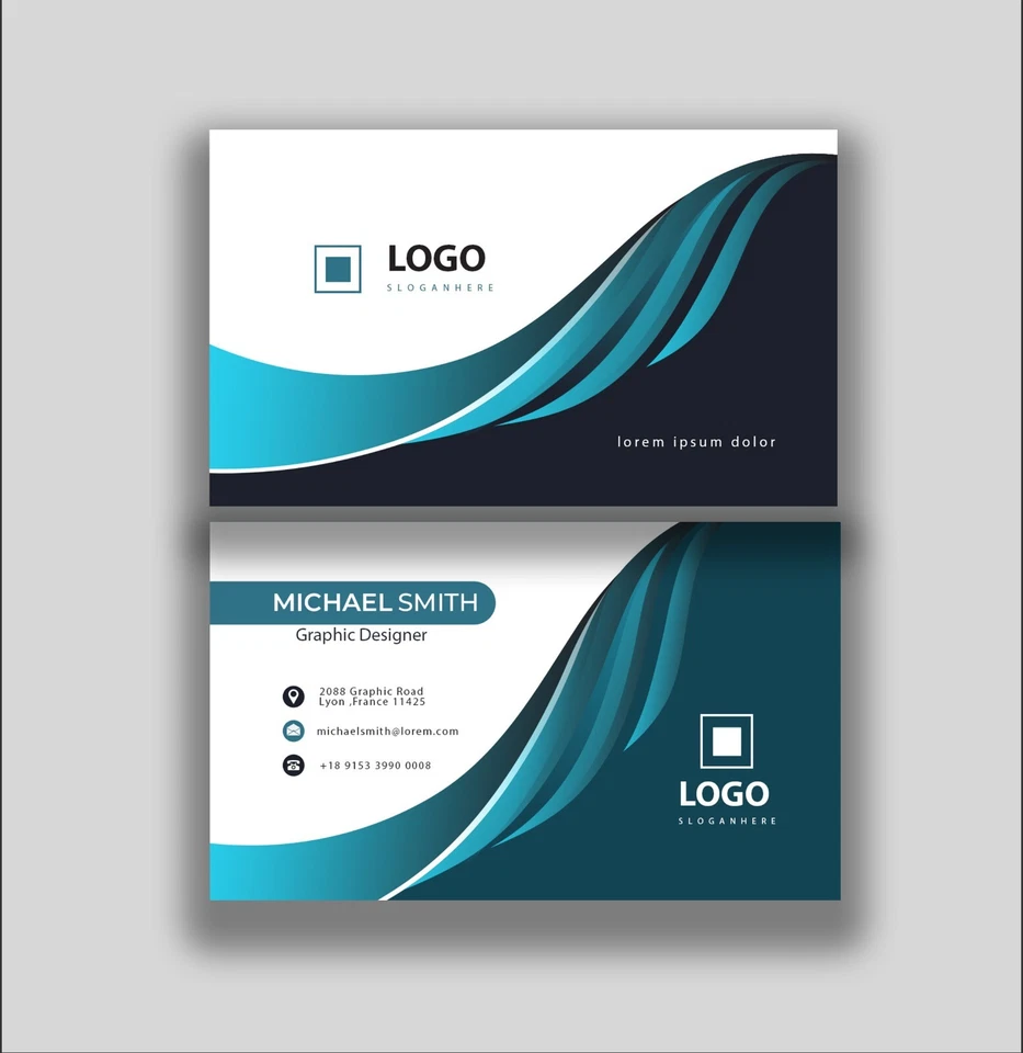 Premium Business Card Template for Companies, Organizations, and Entrepreneurs - Image 1 of 1