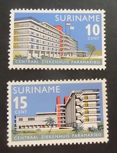 Suriname 1966 Opening Central Hospital Paramaribo SG583/4 MNH UM unmounted mint - Bild 1 von 1
