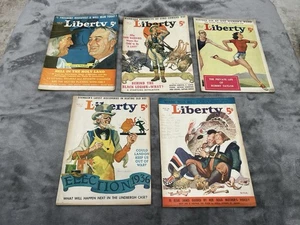 LIBERTY MAGAZINE - June-November 1936 - Set of Roosevelt Black Legion Rob Taylor - Picture 1 of 24
