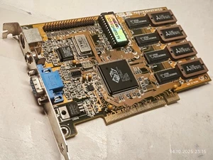 RARE PCI VGA Card ASUS 3DP-V264GT2/TV Rev 1.02 (ATI 3D Rage II+DVD ) 2 MB RAM - Picture 1 of 8