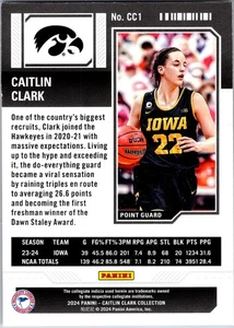 2024 Panini Caitlin Clark Collection - College Contenders Caitlin Clark #CC1  - Picture 1 of 2