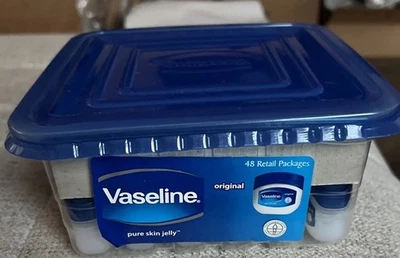 48 Mini Tamaño Vaselina Petróleo Piel Pura Jalea Original .25oz 7g Venta al por mayor Disp Foto 1 de 4