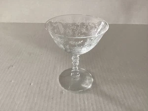 Fostoria Glass Chintz set of 10 Low Shebets - Picture 1 of 6