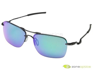 Oakley Tailback Sunglasses OO4109-05 Satin Black/Jade Iridium - Picture 1 of 3