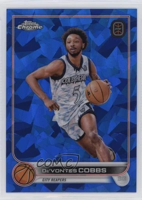 2022-23 Topps Chrome OTE Overtime Elite Sapphire Edition De'Vontes Cobbs #71 - Image 1 of 2