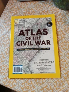 ATLAS OF THE CIVIL WAR 2024 NATIONAL GEOGRAPHIC SPECIAL Magazine 39 MAPS - Picture 1 of 2