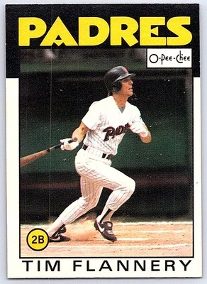 1986 O-Pee-Chee Tim Flannery San Diego Padres #387 - Image 1 of 2