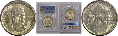 1949-S 50C Booker T. Washington Commemorative Half Dollar PCGS MS-67 - Image 1 of 3