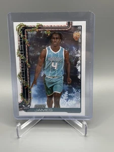 2025 Topps Holiday Sion James RC #H193 Charlotte Hornets - Picture 1 of 2
