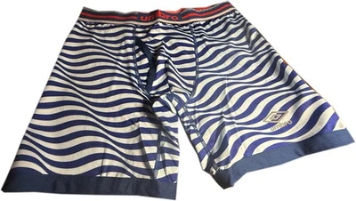 Cueca boxer Umbro de alto desempenho, listra azul onda-UM5096BB-Tagless-S-Nova com etiquetas - Imagem 1 de 4