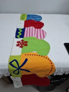 Target Christmas Stocking Table Runner 54 X 14 - Picture 1 of 5