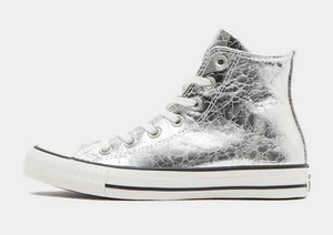 Scarpe Alte Converse Chuck Taylor All Star In Argento Metallico - Foto 1 di 7
