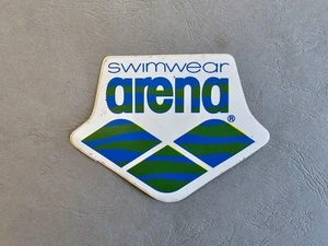 Autocollant Vêtements Swimwear Arena 8cm x 11cm - Vintage - Picture 1 of 10