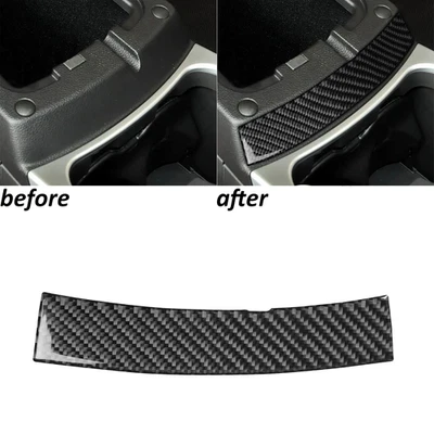 Reposabrazos consola fibra de carbono real caja panel cubierta embellecedor para Cadillac SRX 2010-16 Foto 1 de 4