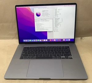 MacBook Pro 16" A2141 2019, Intel i7-9750H@2,6GHz, 16GB RAM, 500GB SSD, Monterey - Bild 1 von 7