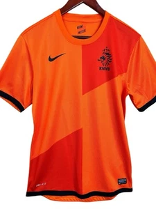 Maglia Calcio Olanda Nike Adulto Small Arancione Nero KNVB Autentica Dri-Fit - Foto 1 di 15