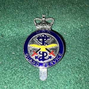M.O.D Guard Service enamel Cap Badge 23 x 35 mm. M55 - Picture 1 of 4