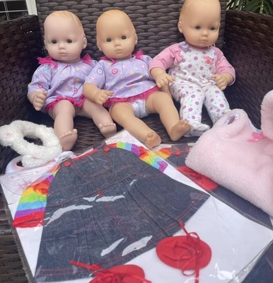 3~Vintage Pleasant Company American Girl Bitty Baby Doll Twins Blonde Blue Eyes - Image 1 of 4