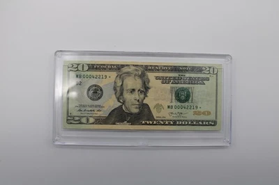 UNCIRCULATED $20 Star Note Low Serial Number MB00042219* - Image 1 of 2