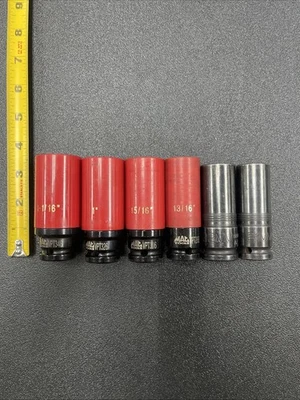 Mac + Matco 6-PC Wheel-Protecting Impact Lug Nut Socket Set - 6-PT. SVPT116B C69 - Image 1 of 4