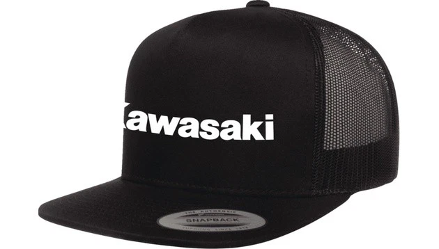 Factory Effex Kawasaki Alpha Flat Bill 5-Panel Snapback Hat Black - Image 1 of 1