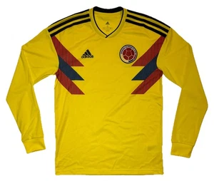 Adidas Colombia Maglia Calcio Manica Lunga 2017 2018 Uomo S Stile Mondiali* - Foto 1 di 9
