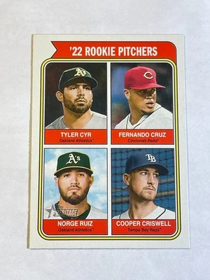 2023 Topps Heritage - '22 Rookie Pitchers #491 High Number SP Short Print - Image 1 of 2