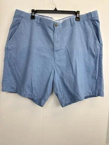 Croft & Barrow The Linen Blend Short Mens 42 Blue Flat Front Comfort Waistband - Picture 1 of 6