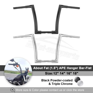 12" 14" 16" 18" Rise Handlebar DNA Monster 1-1/2" Fat Bars For Harley Davidson - Picture 1 of 16