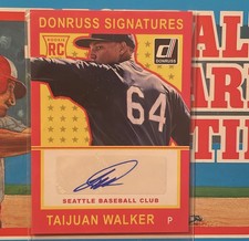 2014 Donruss Signatures Taijuan Walker Rookie Card Autograph Seattle Mariners