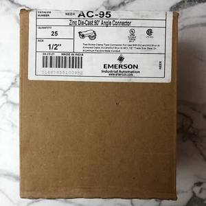 Emerson AC-95 Zinkdruckguss 90 Grad Winkelverbinder 1/2" Menge 25 Stück - Bild 1 von 12