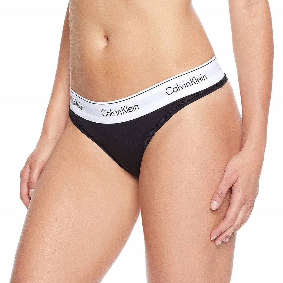 Tanga de algodón moderno para mujer Calvin Klein - F3786 Foto 1 de 1