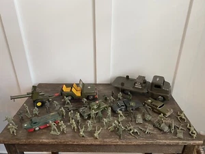 Vintage Tin Litho 1950's Army Military Marx Japan Structo Missile Canon Lot NICE - Picture 1 of 24