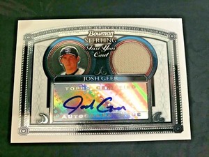 2005 Bowman Sterling Josh Geer Rookie Autograph Jersey Card