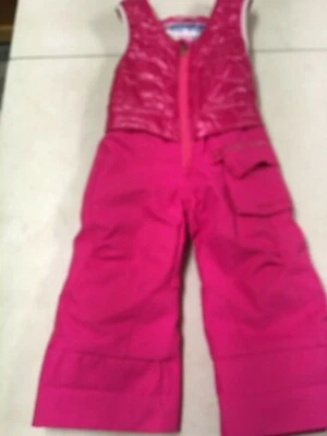 OBERMEYER SNOWBOARD PANTALONES DE NIEVE CÁLIDO ROSA POLAR TOPPED NIÑAS TALLA 2 3 LNW  Foto 1 de 4