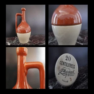 Bouteille pichet 20 CL céramique grès BARDINET distillateur Bordeaux France N147 - Imagen 1 de 12