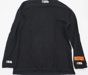 Heron Preston Men's Long Sleeves Pullover Black Medium - Picture 1 of 17