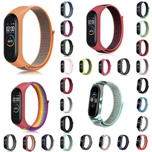 Für Mi Band 5/6 Smart Band Ersatzarmband Anti-Verlorenes Nylon- ✚ - Picture 1 of 49
